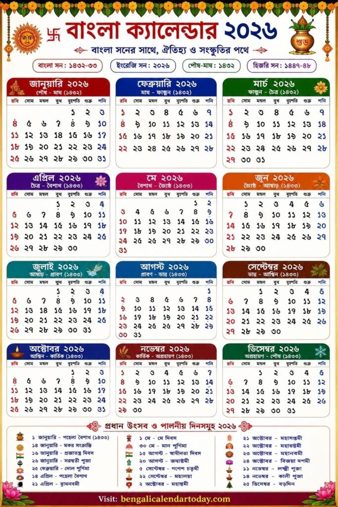 Bengali Calendar 2026